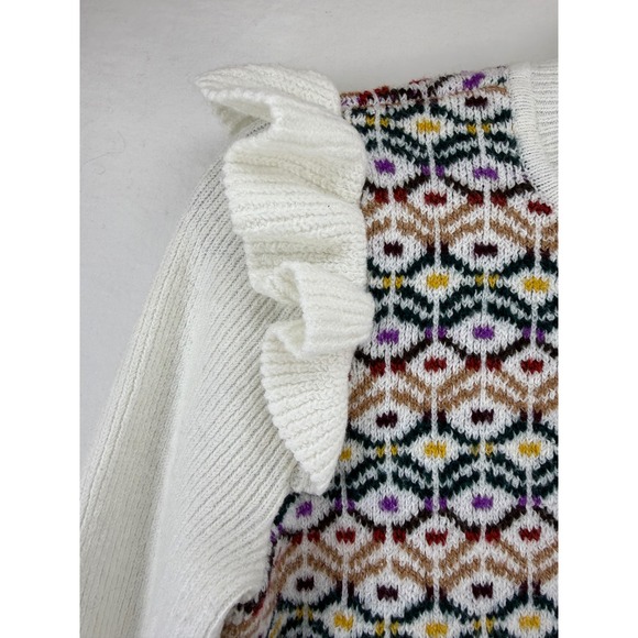 LOFT Multicolor Patterned Sweater - Picture 6 of 9
